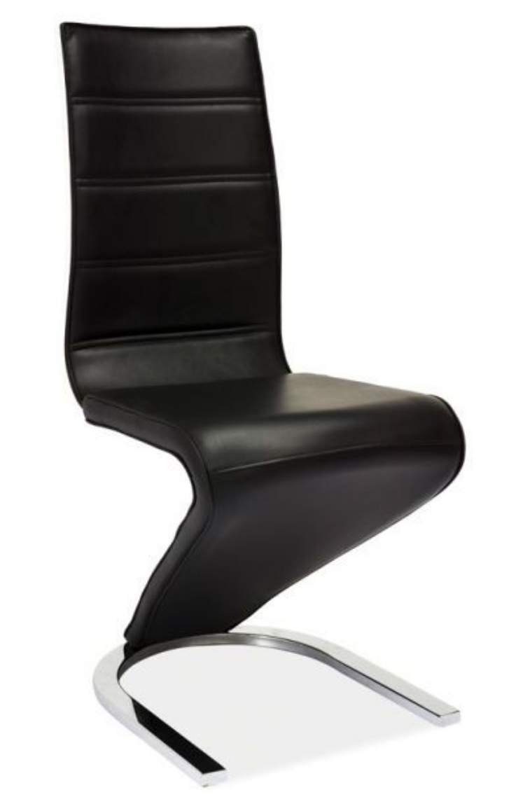 krzesło do jadalni-krzesła do salonu-krzesła ekoskóra-krzesło czarno białe,